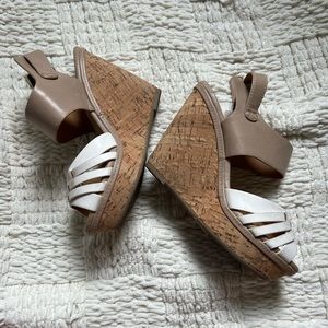 woman’s wedged heels